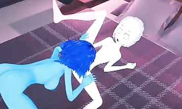 Lapis and Joy Button Lesbian Scissoring and Pussy Licking