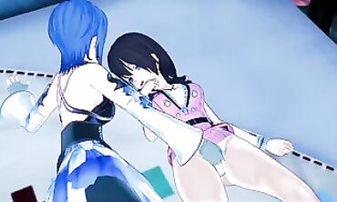 Kairi and Aqua Share a Passionate Lesbian Scissoring Session