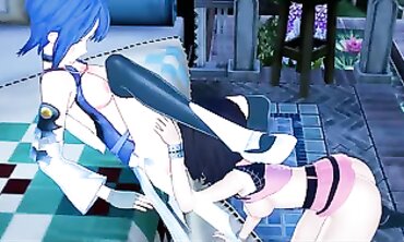 Kairi and Aqua Share a Passionate Lesbian Scissoring Session