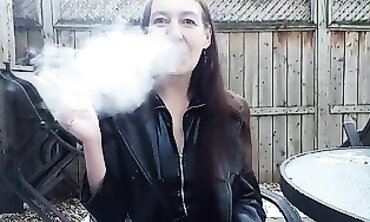 Gypsy Dolores: Risky Outdoor Bondage & Smoking