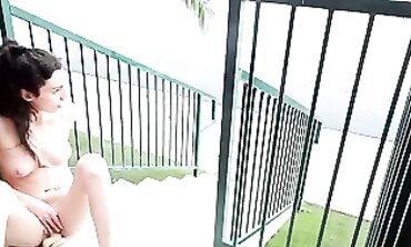 Glamour Gal Caught Masturbating on the Street