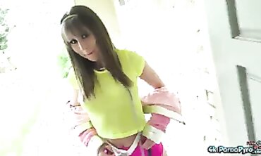 Paige Owens Shows Off Her Taut Figure In Tight Tights