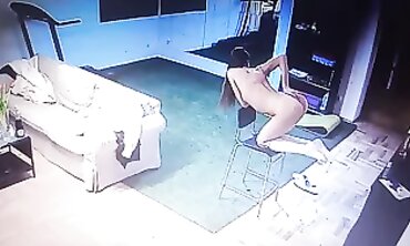 Joy Strips and Plays Webcam at Home