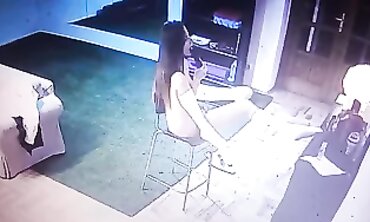 Joy Strips and Plays Webcam at Home