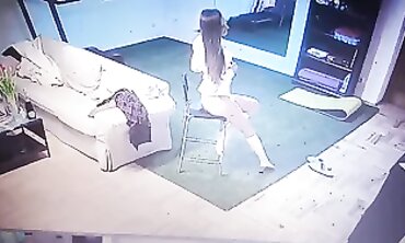 Joy Strips and Plays Webcam at Home