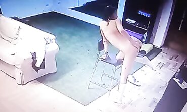 Joy Strips and Plays Webcam at Home