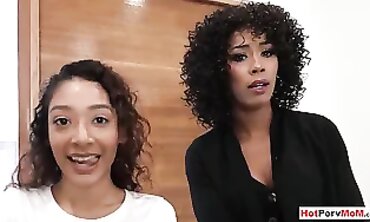 Ebony Stepdaughter Sarah Lace Can't Resist Milf Stepmom Misty Stone