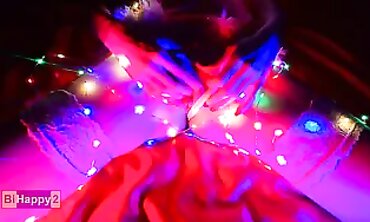 Russian Blonde BiHappy2 in Snow Maiden Roleplay with Creampie
