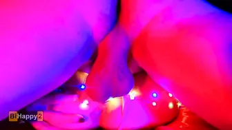 Russian Blonde BiHappy2 in Snow Maiden Roleplay with Creampie