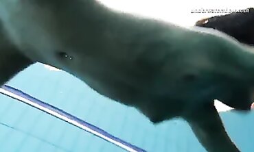 Queen Zhanetta Underwater Stripping in Bikini