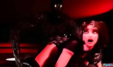 3D-Animations - Two Lesbian Girls Get Pregnant by an Extraterrestrial Sexual hunter