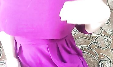 AliceHome: Busty Brunette MILF Webcam Session Without a Bra