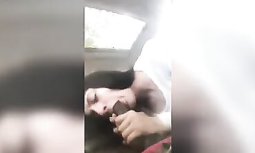 Revved On Chicks Satisfies Her Dark-hued Beau Into the Vehicle