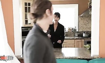 Two Huge Dicks Anal Fuck a Hairy Asian Mom