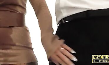 Submissive Blonde MILF Enjoys Hardcore Anal and Blowjob