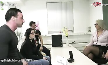 Schoolteacher Tatjana barely legal Gives Throating Lessons