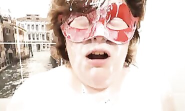 Russian BBW Helgafoxxy Enjoys Shower with Faux Bukkake