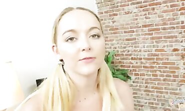 Ash-Blonde Iris Rose Gives a Sensual Handjob