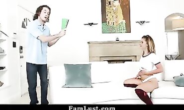 Cherry Nerdy Step Bro Enticed by His Bizarre eighteen Yr Aged Sister-in-law