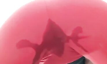 SpicyIren Facesits and Pisses in Tight Red Leggings
