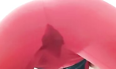 SpicyIren Facesits and Pisses in Tight Red Leggings