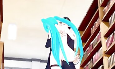 Miku Enjoys a Thick Cigar in College Cosplay Hentai