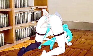 Miku Enjoys a Thick Cigar in College Cosplay Hentai
