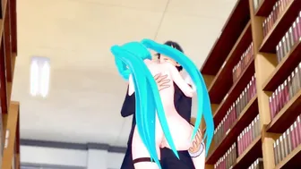 Miku Enjoys a Thick Cigar in College Cosplay Hentai