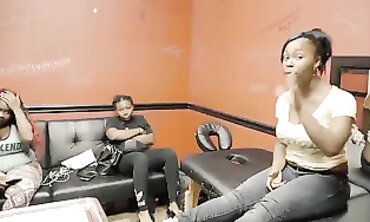 African Beauty With Saggy Boobs Gets Nipple Piercings