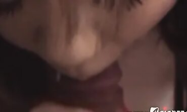 POV Close-Up Blowjob by an Inexperienced Japanese Milf