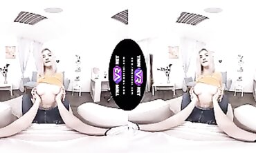 TmwVRnet - Smallish Legal Blonde POV Blowjob & Cumshot