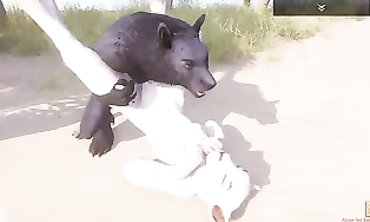 Werewolf's Lustful Adventure - Nasty Babe Fucks Lycanthrope At The Shore