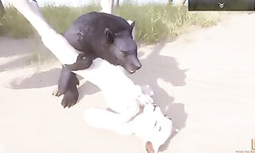 Werewolf's Lustful Adventure - Nasty Babe Fucks Lycanthrope At The Shore