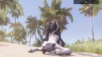Werewolf's Lustful Adventure - Nasty Babe Fucks Lycanthrope At The Shore