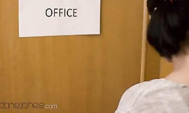 Lady Dee Gets A Raunchy Desk Bang In Her College Uniform