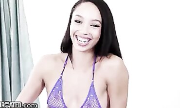 Petite Alexis Tae Craves Mick Blue's Edible Load in Interracial Deep Throat