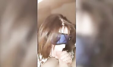 British MILF Takes a Deep Throat Blowjob and Handjob