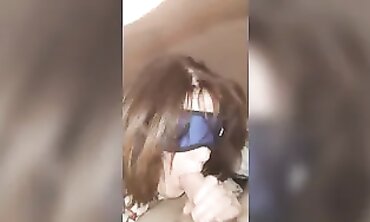 British MILF Takes a Deep Throat Blowjob and Handjob