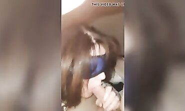British MILF Takes a Deep Throat Blowjob and Handjob