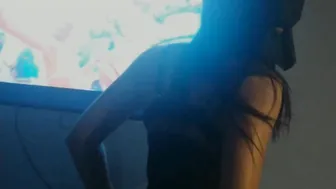 Latina Threesome: Eya Triple X in Rough strapon Action