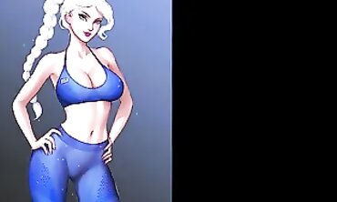 Elsa's Animated Booty Training with CumingGaming