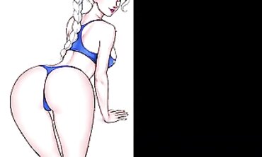 Elsa's Animated Booty Training with CumingGaming