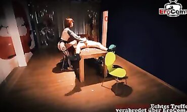 German Teen First-Timer Strips & Plays Poker