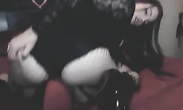 BBW Mistress Face Sits & Polishes Ass in Stockings