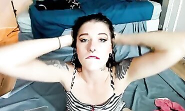 Pretty Goddess Drenches Herself in a Solo Pissing Session