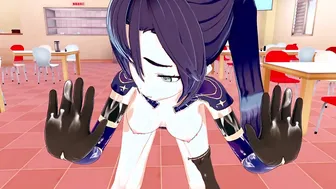 Mona Genshin Impact in 3D Anime: Blowjob, Creampie & Orgasm