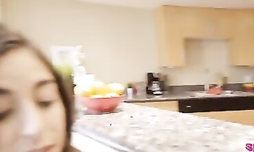 POV: Creeping Around With My Petite Step Sis
