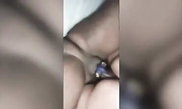 Guy Bangs Mature Girl in Cowgirl with Cockring and Buttplug