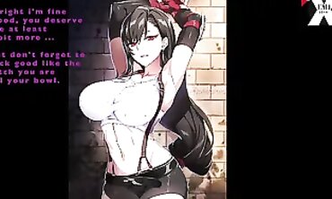 Tifa Turns You Into Her Bi-atch: Jerk Off Instructions
