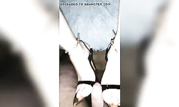 Hot Babe in Stilletto Heels Locks Her Man's Car Key Away - Teasing Him Until She Gets What she Wants